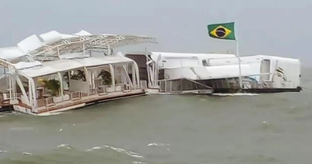 Álvaro Garnero faz vaquinha para reconstruir bar flutuante que naufragou em SC