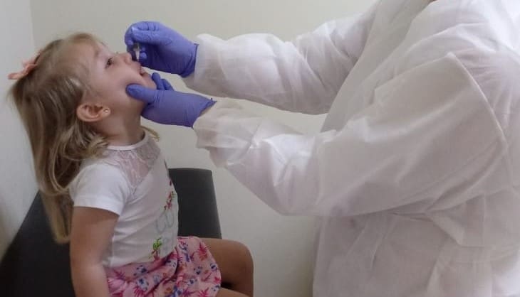 Mais de 1,3 mil doses contra a poliomielite foram aplicadas em Blumenau