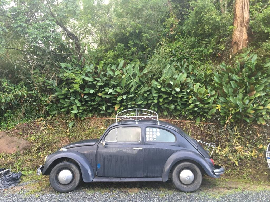 Americano que viaja de Fusca com o cão volta a Oktoberfest