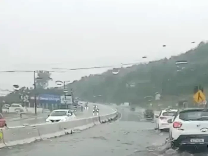 Volume de chuva na Grande Florianópolis já chega aos 130mm