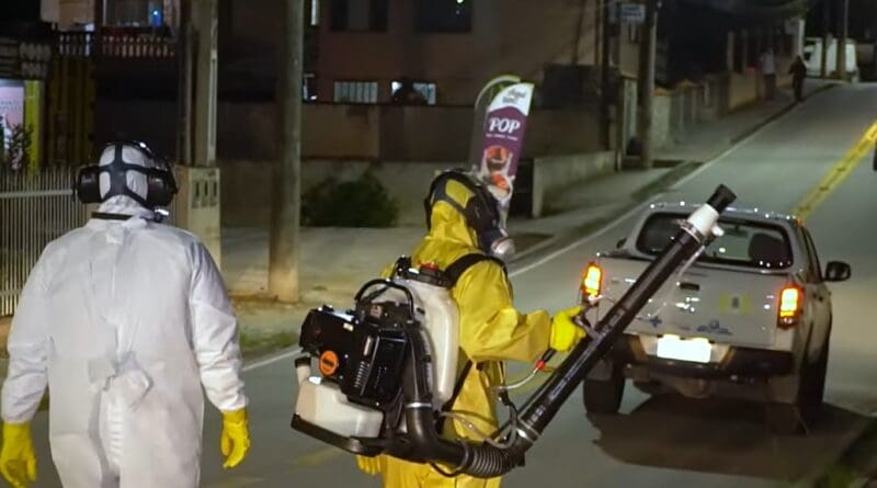 Bairros de Gaspar receberão fumacê de combate à dengue