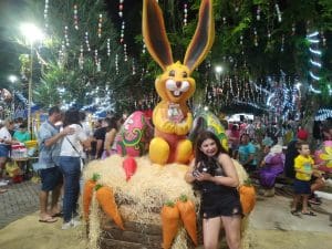 Vídeo: chegada do coelho marca a abertura da Ostern Brusque  