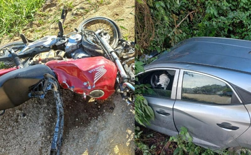 Carro invade a contramão e mata duas pessoas na SC 108  