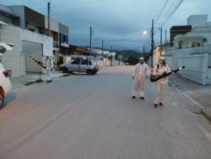 Guarani recebe pulverização no fim da tarde desta segunda-feira