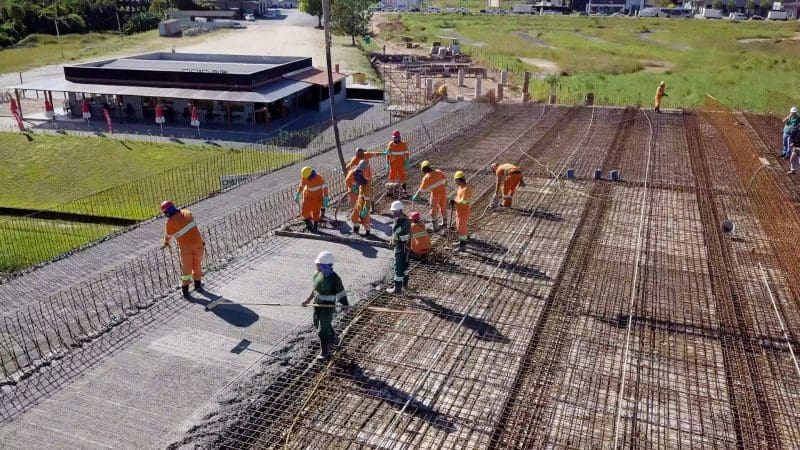 Nova ponte do Centro: concluída mais uma etapa de concretagem