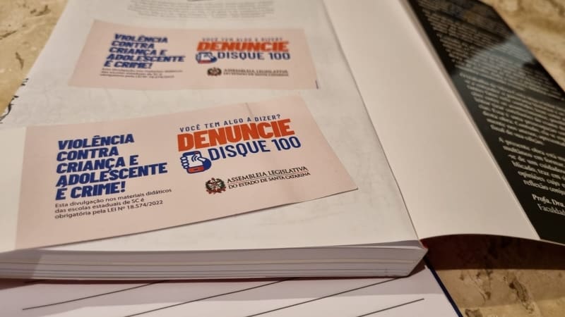 Alesc promove Disque 100 nas escolas para combater a violência