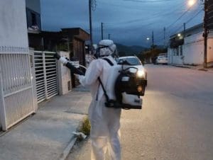 Pulverização desta quinta-feira acontece em dois bairros de Brusque