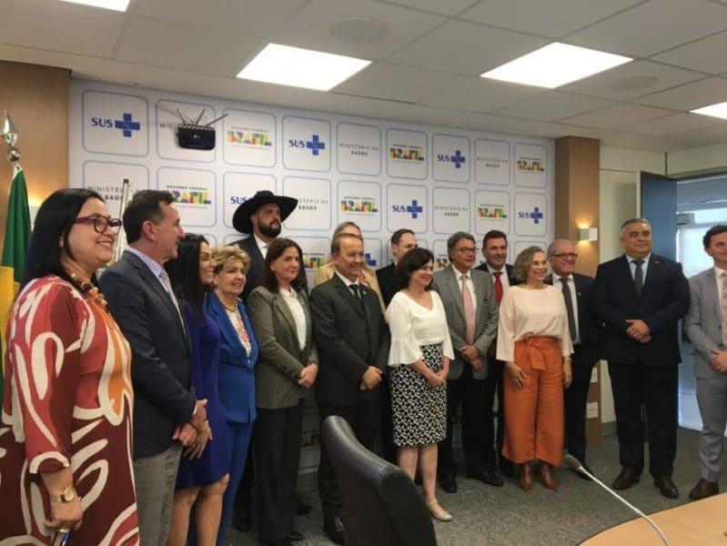 Representantes de SC são recebidos pela ministra da Saúde