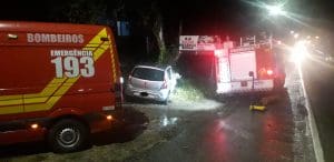 Mulher é hospitalizada após acidente de trânsito em Gaspar