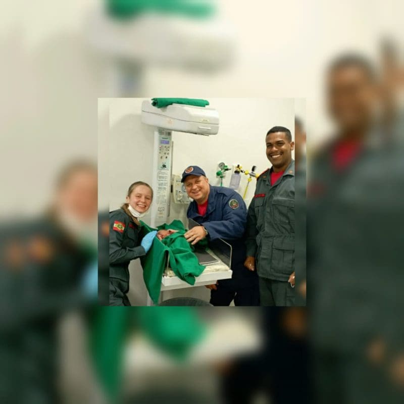 Bebê nasce dentro de ambulância dos bombeiros em Guabiruba
