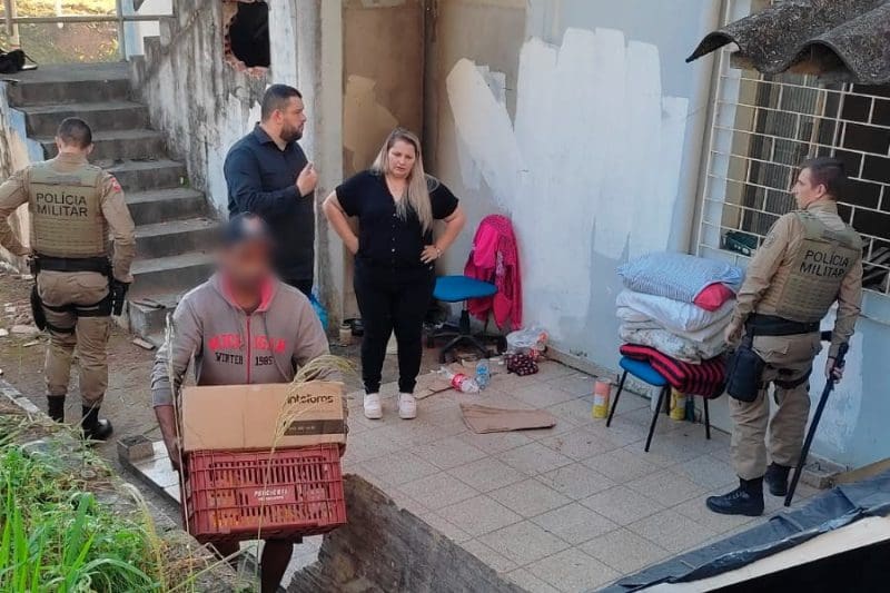 Moradores de rua de Brusque são monitorados pela Assistência Social