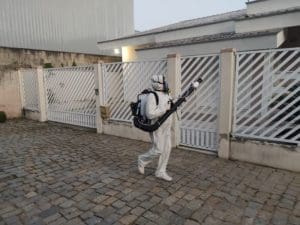Brusque: pulverização nesta terça-feira ocorre no bairro Bateas