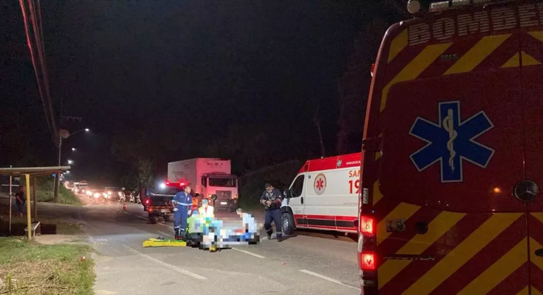 Grávida é hospitalizada após acidente de trânsito na Rodovia Ivo Silveira