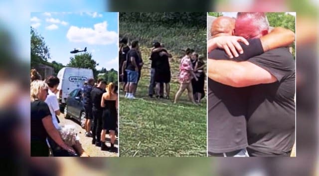 Vídeo: homem finge ter morrido e aparece de helicóptero no velório