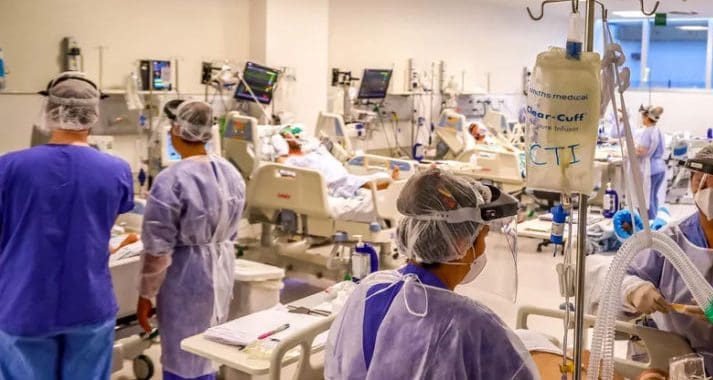 Mais de 92% dos leitos de UTI em SC estão ocupados