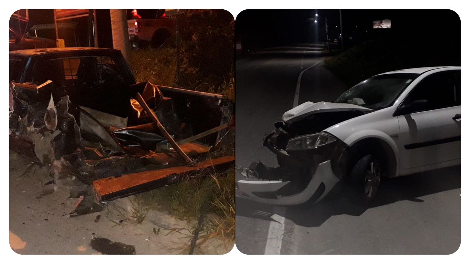 Acidente entre dois carros deixa duas mulheres feridas em Gaspar