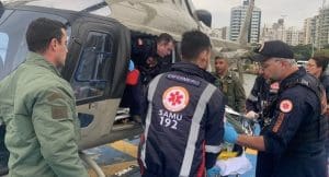 Helicóptero da PM ajuda a salvar três vidas em 48 horas em SC