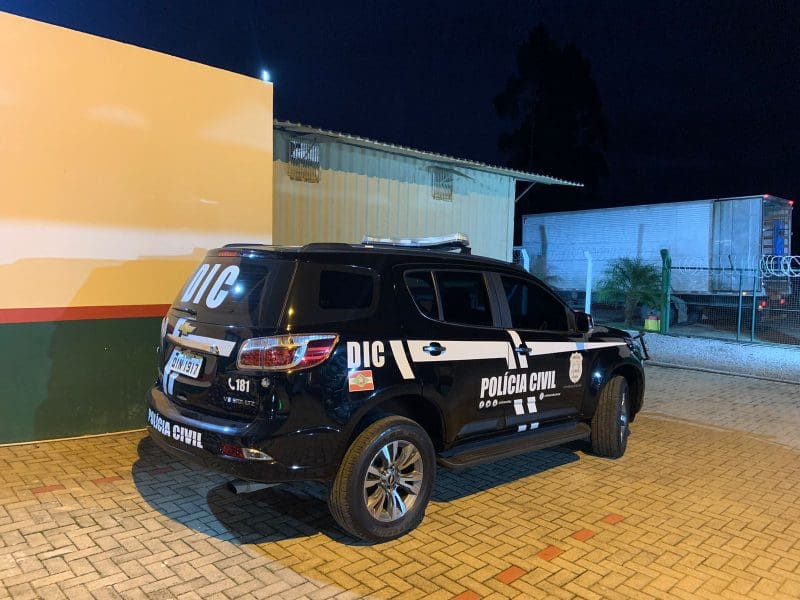Polícia cumpre mandado contra crime organizado em Brusque
