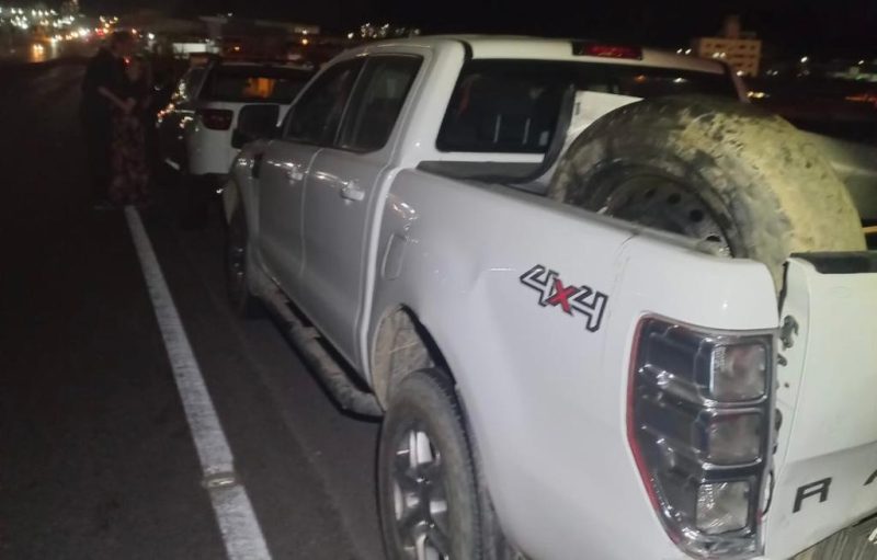 Rodovia Antônio Heil é palco de engavetamento envolvendo cinco carros