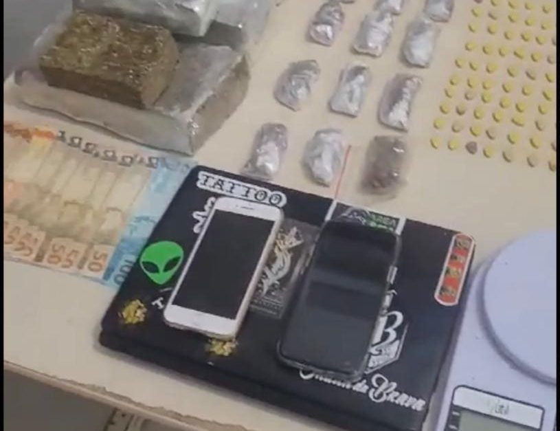 Vídeo: com ecstasy, MD e maconha, traficantes são presos em Itapema