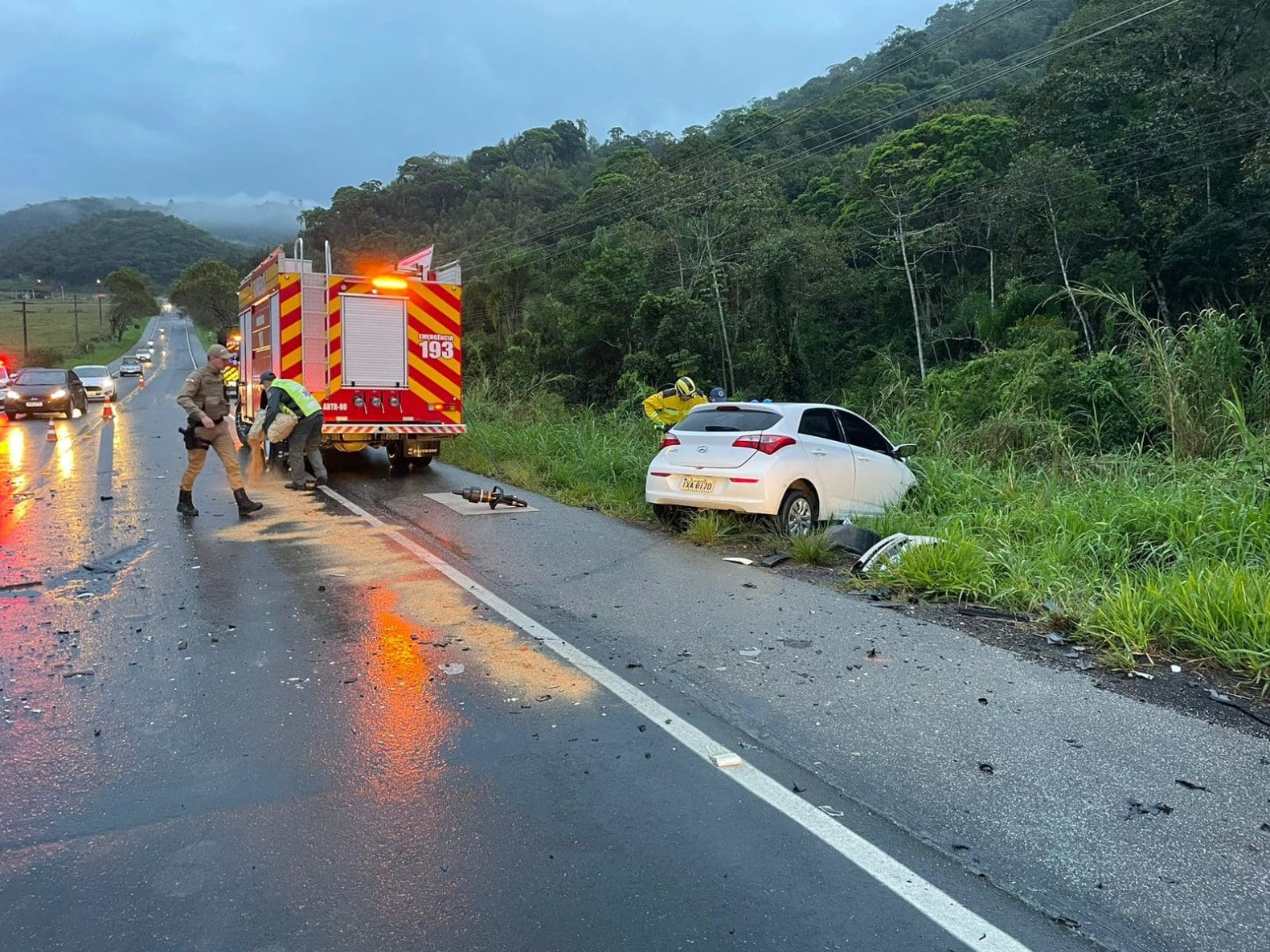 Acidente provoca morte de motorista em São João Batista
