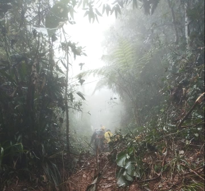 Carro capota e cai em ribanceira de 70 metros em Guabiruba