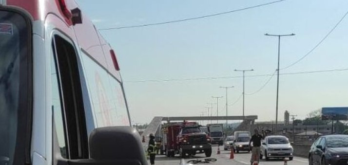 Ciclista morre em acidente na BR-280 em Guaramirim
