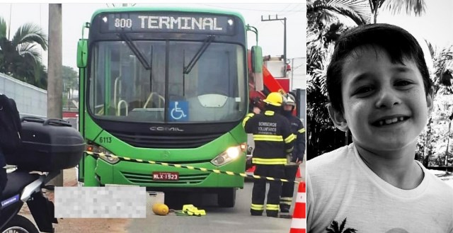 Menino de 11 anos que andava de bicicleta morre atropelado por ônibus