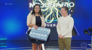 Quem é a jornalista que ganhou R$ 1 milhão no Domingão com Huck