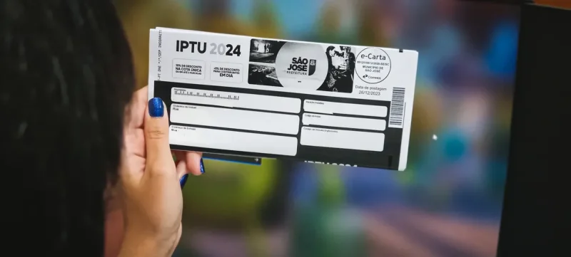 São José: carnês do IPTU 2024 serão distribuídos a partir de segunda