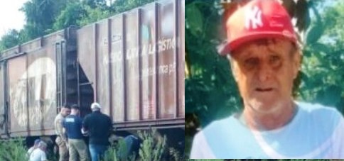 Identificado homem de 58 anos que morreu atingido por trem em Joinville