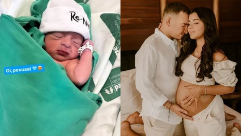 Nasce Jorge, filho do cantor João Gomes e da influenciadora Ari Mirelle