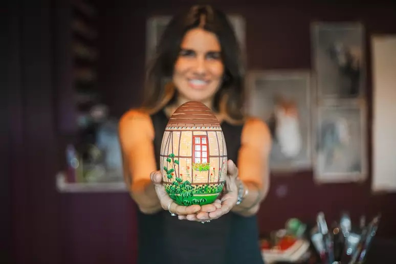 Maior ovo de Páscoa do mundo se transformará em casa enxaimel