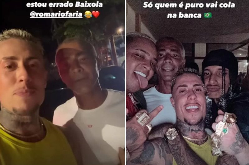 Batida de milhões: Romário bate em carro de MC Daniel no RJ