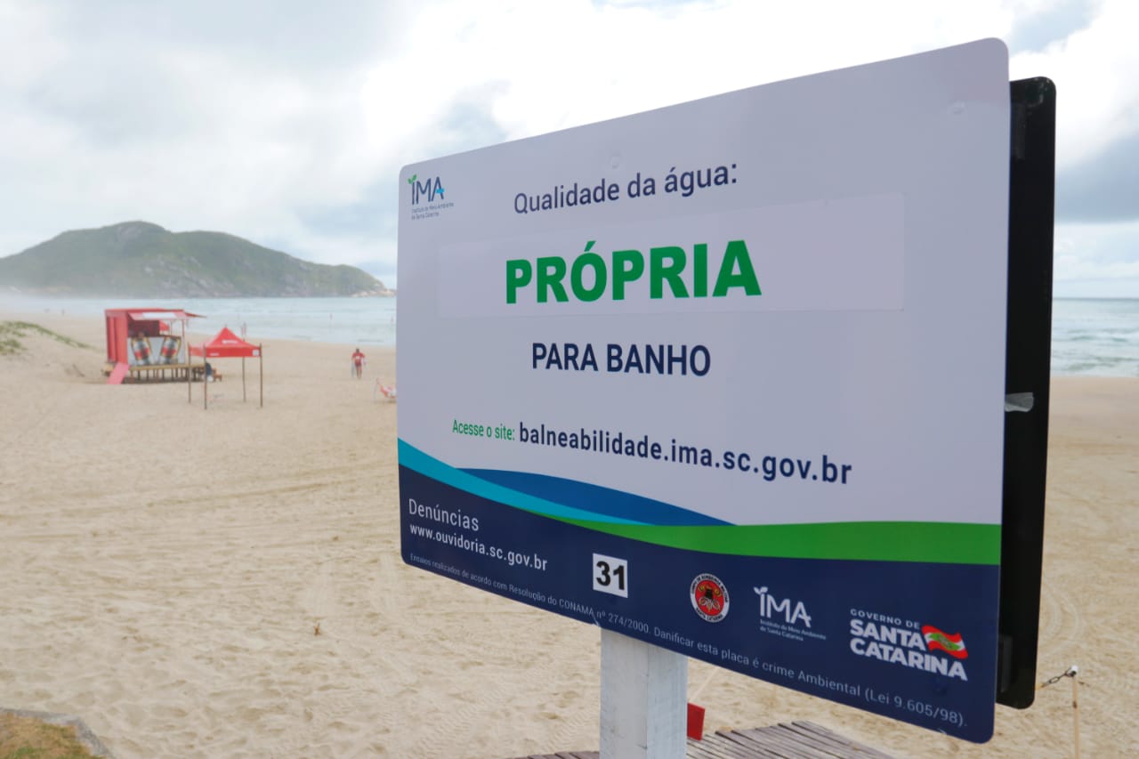 Dias mais quentes: saiba quais praias estão próprias para banho em SC