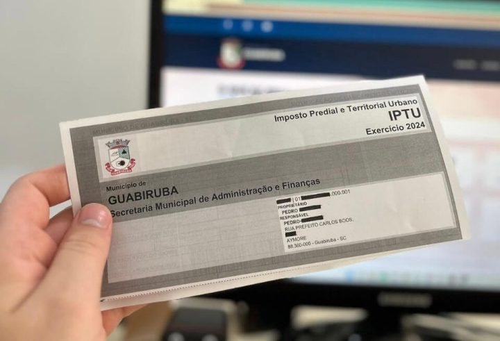 Contribuintes de Guabiruba já podem pagar o IPTU via Pix