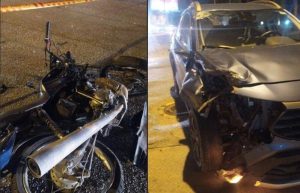 Motociclista morre ao se envolver em acidente com carro