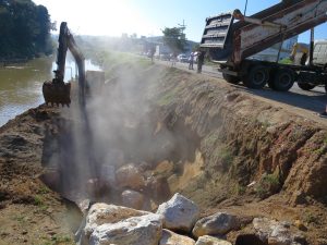 Avenida de Brusque recebe obras após enchentes de 2023