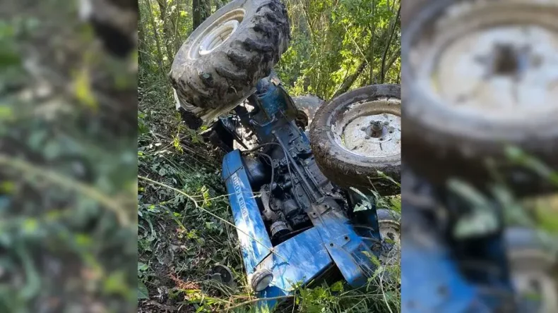 Acidente com trator deixa homem de 24 anos morto em SC