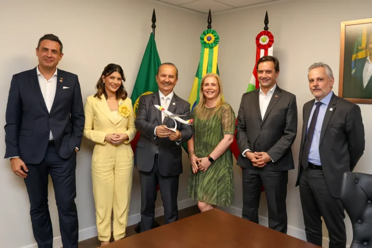 O encontro do Governo de SC com a direção da TAP