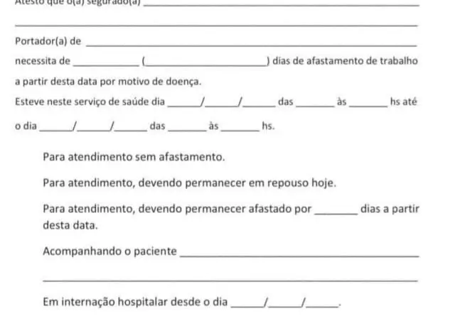 Gaspar alerta sobre tentativa de falsificação de atestados médicos