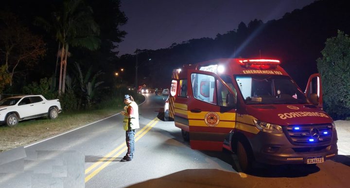 Motociclista deficiente auditivo morre em acidente na SC-414