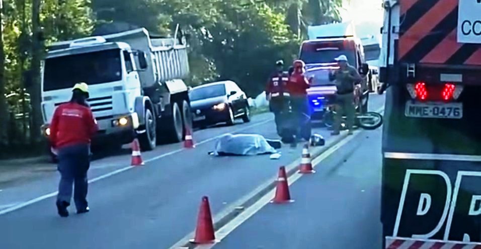 Motorista morre em colisão frontal na BR-280 em SC