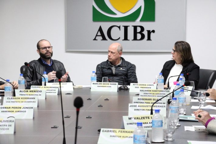 ACIBr recebe senador Jorge Seif para tratar da Barragem de Botuverá