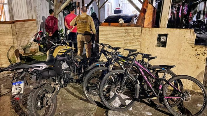 Polícia Militar prende receptadores de furtos de bikes de alto valor