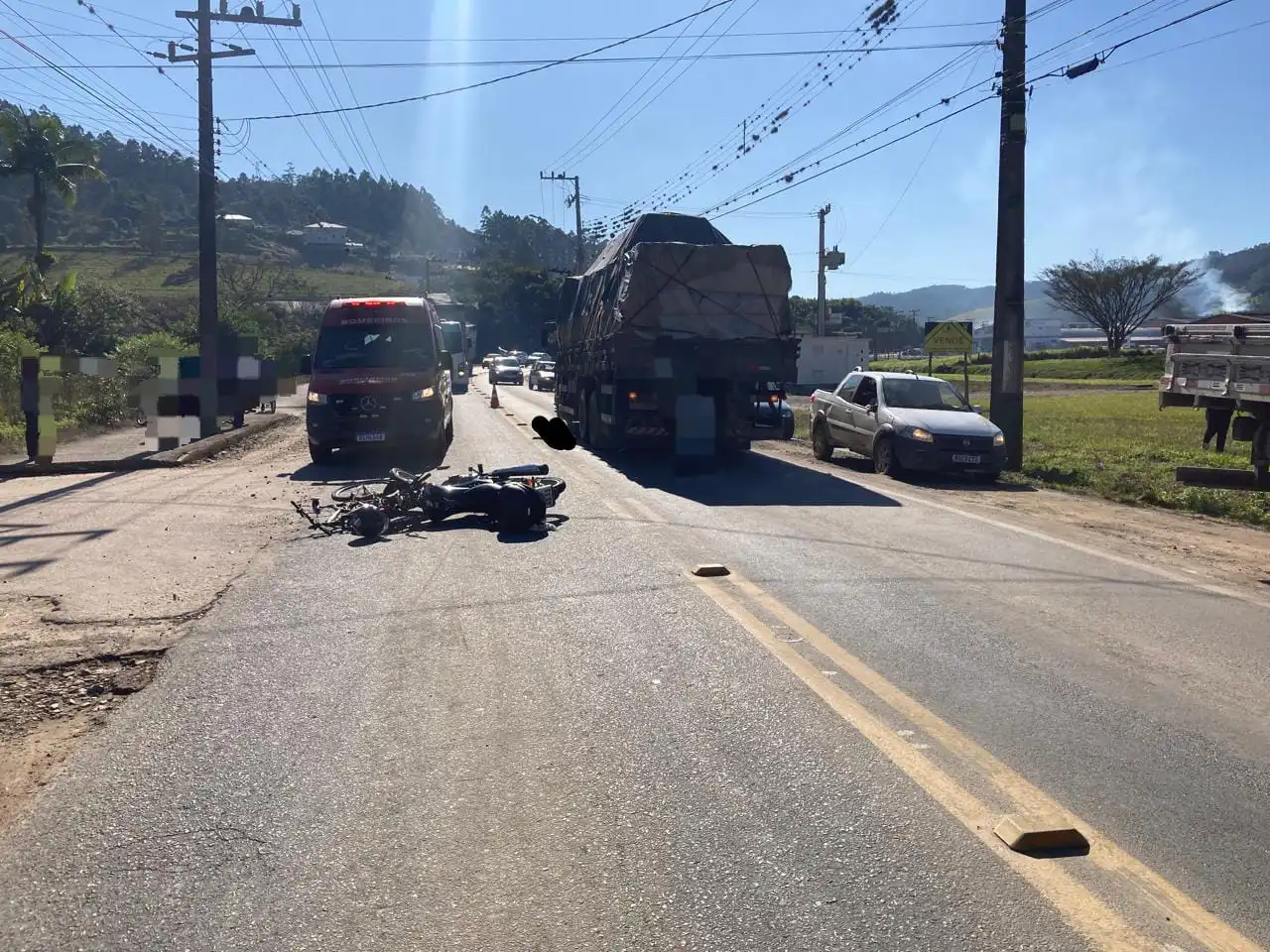 Ciclista morre em acidente na SC-340 em Presidente Getúlio