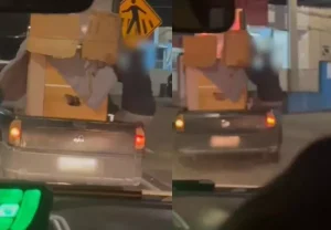 Vídeo: Polícia Rodoviária flagra transporte irregular em rodovia da Capital