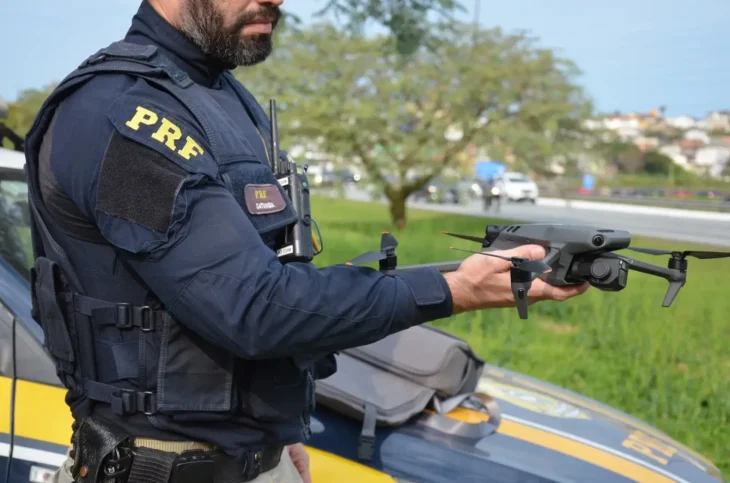 PRF intensifica fiscalização com drones no Oeste de SC