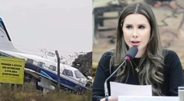 Avião com deputada de SC faz pouso forçado após problema no motor