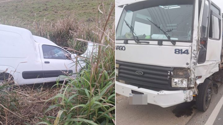 Condutor de 27 anos bate de frente com caminhão e morre na SC-410